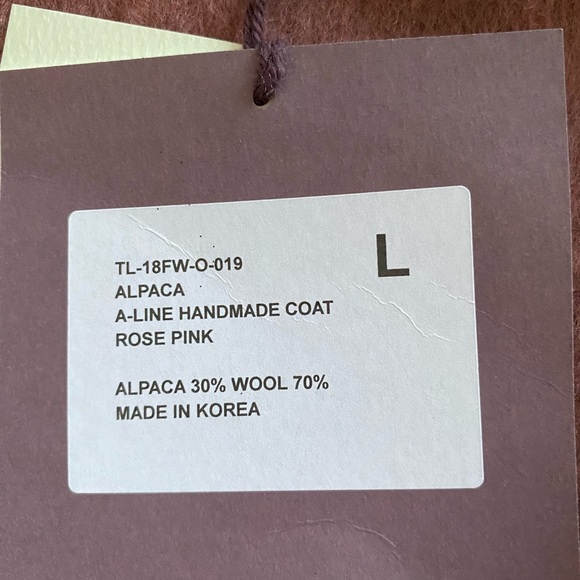 NWT Barneys New York $895 The Loom Alpaca A-Line Handmade Womens' Coat size L - Picture 6 of 10